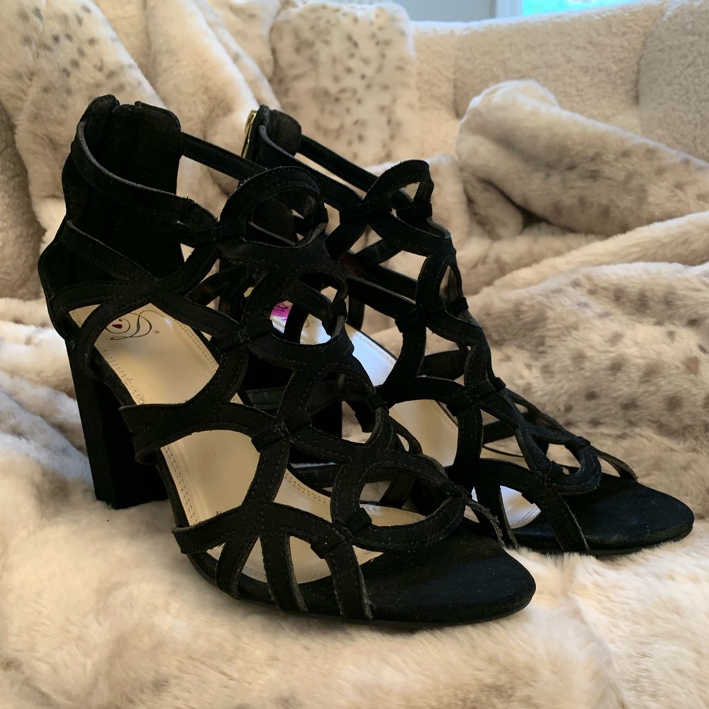 Black Strappy Heels